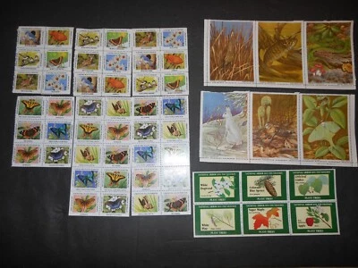 Estampillas de camuflaje de la naturaleza 1956, día nacional del árbol, 1984 y 1993 NATL VIDA SILVESTRE Foto 1 de 4