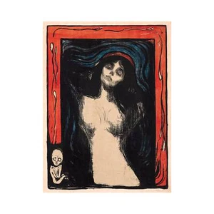 Edvard Munch, Madonna, 1895, 100% Cotton Art Paper, 24" x 32" - Picture 1 of 10