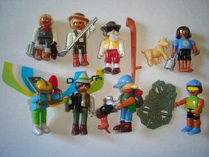 KINDER SURPRISE SET - TRIP TO THE MOUNTAINS PEOPLE 2001 TOYS FIGURES MINIATURES - Picture 1 of 1