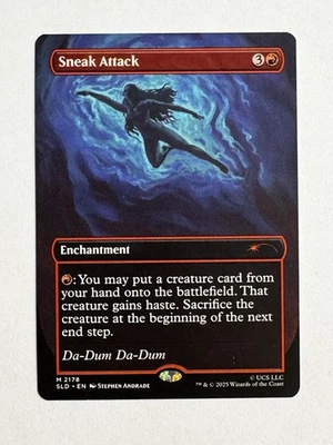 JAWS Sneak Attack ✨ Borderless NON FOIL ✨ MTG NM Secret Lair - Image 1 of 2