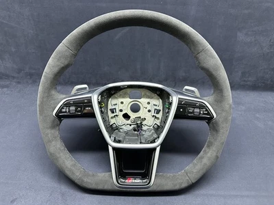 Audi A6 A7 RS6 SR7 E-TRON C8 Steering Whell Paddle Leather Alcanta 4K0419091 NEW - Image 1 of 4