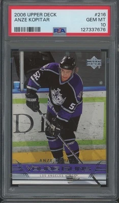 2006 Upper Deck Young Guns #216 Anze Kopitar RC Rookie Gem Mint PSA 10 - Image 1 of 2