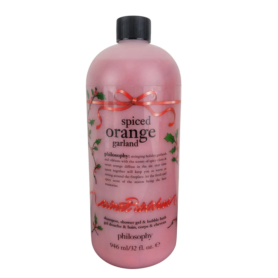 Champú, gel de baño y ducha Philosophy Spiced Orange Garland 946 ml 32 fl oz Foto 1 de 1