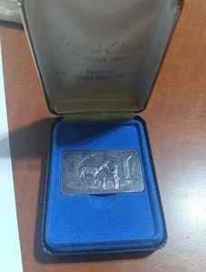 Vintage Sherl Winter 1973 Taking Turns- by Mt. Everest Mint oz.999 Fine Silver - Picture 1 of 2