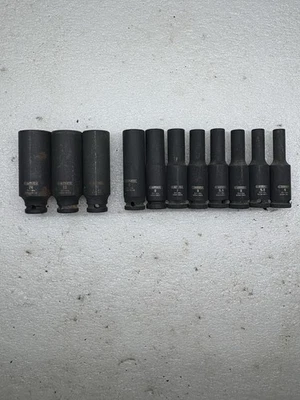 Expert By MAC Tools 1/4 Accionamiento Impacto Métrico Pozo Profundo Juego de Enchufes 14-4mm Foto 1 de 4