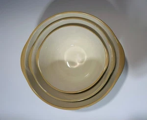 Cloverleaf TG Green England Pottery 12" 10" 8.5" Tilt 3 Mixing Bowl Nesting Set - Picture 1 of 4