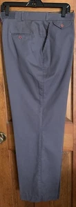 Pantalone Uomo Grigio 37x29 Flat Front 1/2 Elastico Alcune Imperfezioni Interno Vita - Foto 1 di 10