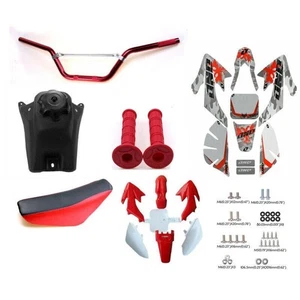 Full kit Plastics Fender Sticker Seat Tank For CRF50 XR50 SSR CRF Pit Dirt Bike - Bild 1 von 7