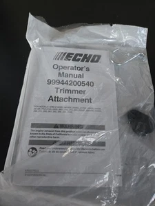 ECHO Trimmer Attachment Owners Manual Model 99944200540/ Location Shop  - Picture 1 of 2