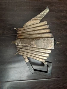 Antica teiera Art Decò elegante placcato argento con manico in ebano - Foto 1 di 5