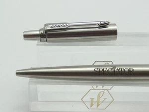 Vintage Parker Jotter Flighter Steel Ballpoint Pen, CT, 1998, Black Ink, Imprint - Picture 1 of 10