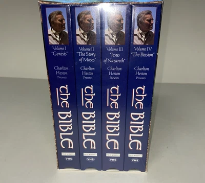 The Bible VHS Collectors Edition Charlton Heston Catholic Religion New / Sealed - Image 1 of 4