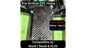 ESC Mounting Plate (Carbon Fiber) + Rx Relocation Box - Compatible w/ X-Maxx - Picture 1 of 12
