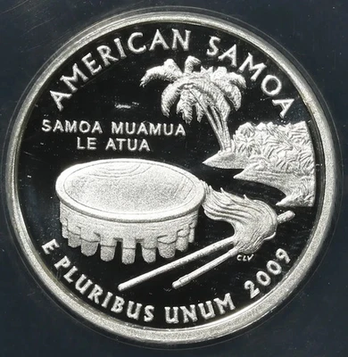 2009 S ANACS PR70DCAM American Samoa Quarter - Image 1 of 3
