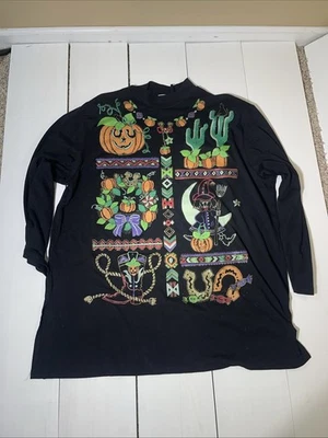 Vintage 80/90s Halloween Tunic Dress Women’s 2x Western Theme - Image 1 of 4
