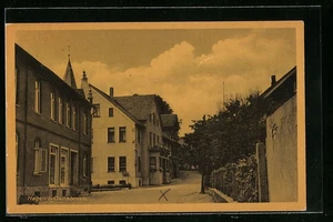 Hagen bei Osnabrück, Ansichtskarte, Straßenpartie mit Kirchturmspitze 1951  - Picture 1 of 2