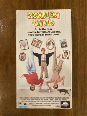 Problem Child 1990 VHS Starring John Ritter, Gilbert Gottfried, Michael Richard - Image 1 of 4