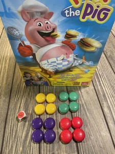 Milton Bradley POP THE PIG Game Replacement Parts:  16 Burgers & Die (full set) - Picture 1 of 4