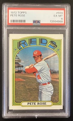 Topps Pete Rose #559 1972 PSA 6 Foto 1 de 2