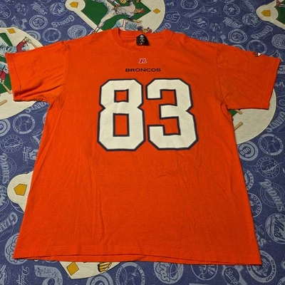 Camiseta Denver Broncos Wes Welker 83 Hombres Grande NFL Equipo Ropa Naranja Foto 1 de 4