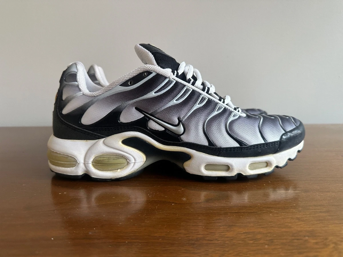Nike Air Max Plus Black/Metallic Silver/White for Sale