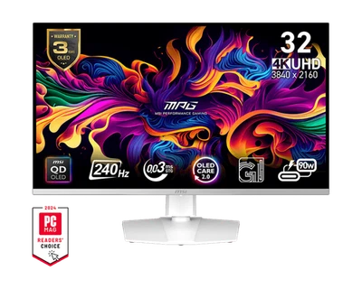 MSI 32" MPG 321URXW QD-OLED (4K UHD) GAMING MONITOR - Image 1 of 3