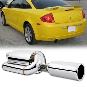 Punta de escape silenciador de doble bucle de acero inoxidable de 2,5" en 4,0" para PONTIAC G5 GT - Imagen 1 de 20