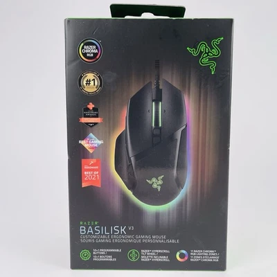 Basilisk V3 Customizable Ergonomic Gaming Mouse, Chroma RGB Lighting Sealed - Image 1 of 4