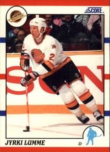 1990-91 Score Hockey #132 Jyrki Lumme RC