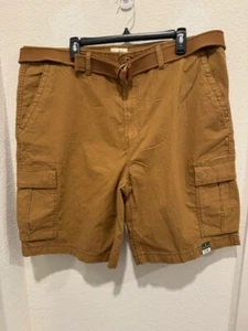 Pantaloncini cargo Mutual Weave taglia 42 classici marroni taffy nuovi con etichette - Foto 1 di 6