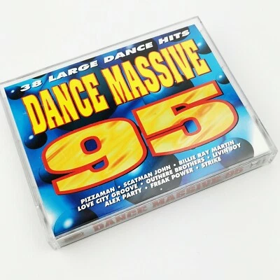 ~ Rare ~ Dance Massive 95 ~ 38 Large Dance Hits ~ Double Cassette ~ DINMC 87 ~ - Image 1 of 4