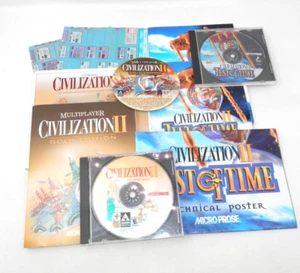Civilization II PC Game Lot • Micro Prose Test of Time Gold Ed Windows Vintage - Picture 1 of 10