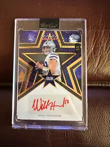 2024 Wild Card WILL HOWARD Auto Mania 1/1 Ohio State Buckeyes Red Ink Fireworks - Picture 1 of 2