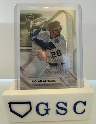 2020 Bowman Sterling Sterling First Signs SFSNA Nolan Arenado /99 - Image 1 of 2