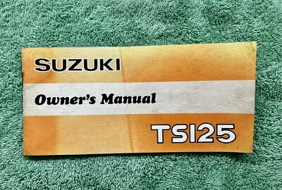 Suzuki TS125 1979 genuino manual del propietario Foto 1 de 2