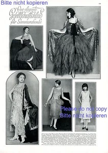 Gesellschaftskleid 1 S. Fotoabb. 1929 Mode 20er Jahre Abendkleid Herzog Elben - - Bild 1 von 2