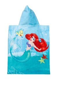 Disney Ariel Kids Swimming Poncho High Quality 100% Cotton Terry Cloth - Picture 1 of 1