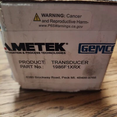 Преобразователь Ametek Gemco 1986F-1-X-R-X роторный датчик - Изображение 1 из 4