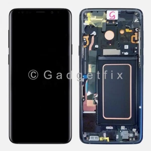Blue Display LCD Touch Screen Digitizer Frame Replacement For Samsung Galaxy S9 - Picture 1 of 5