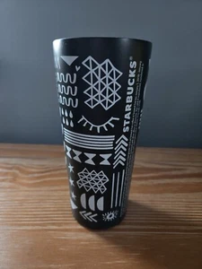 Starbucks Rare Jan Refill 2017 Black & White Stainless Tumbler 16 fl oz. *OHNE DECKEL - Bild 1 von 9