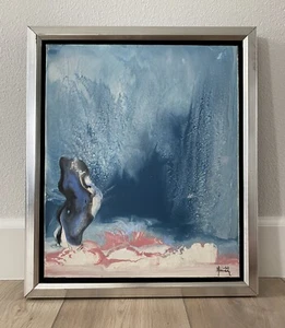 Pintura al óleo sobre lienzo Marcestel Marc Antoine Squarciafichi El tierno beso - Imagen 1 de 10