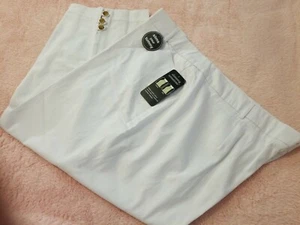 24W Women's White Capri Crop Pants Counterparts NWT New Slimming Sensation 1378 - Picture 1 of 12
