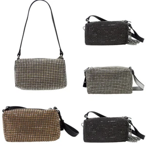 Bolso de hombro con correa de cadena bandolera brillante Diamante para mujer 2147 - Imagen 1 de 18