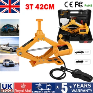 3T Electric Car Scissor Jack 12V Automatic Remote Floor Jack Lifting Tool 42cm - Picture 1 of 12