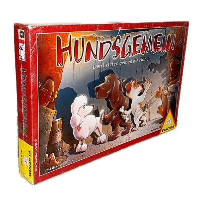 Hundsgemein Spiel Neu 2003 Piatnik Hunde Vintage German Brettspiel Brettspiel - Bild 1 von 4