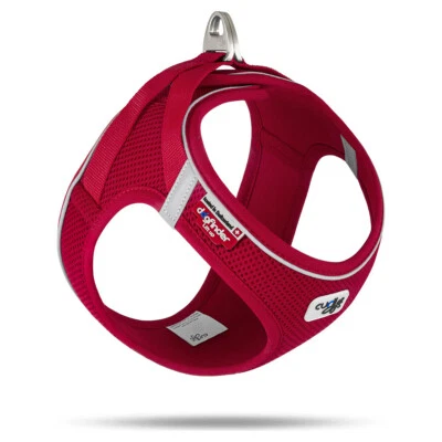 Curli Vest Geschirr Magnetic V2 rot, Hundegeschirr mit Kühleffekt & Sicherheit