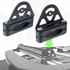 Light bar accessory cross bar mount kit for Land Rover Discovery 3/4 Black  - Picture 1 of 8