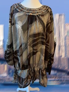 Gorgeous Top Plus Size Women’s Designer Blouse Flattering Size Plus 30 - Picture 1 of 4