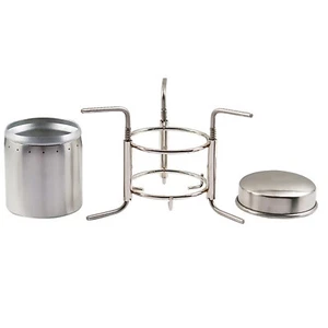 Portable Outdoor Picnic Liquid Burner Alcohol Stove Camping Hiking +Storage Bag - Picture 1 of 15