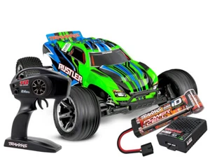 Traxxas TRX 37254 -8 grün Rustler RTR HD RC Auto 1:10 NEU OVP - Bild 1 von 7